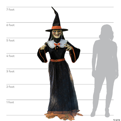 2024 NEW 7' Animated Whimsical Witch