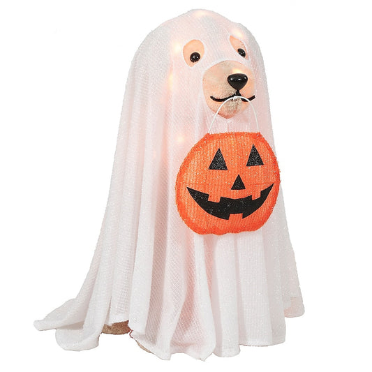 Living 24-in Lighted Labrador Retriever Dog with Cape Decoration