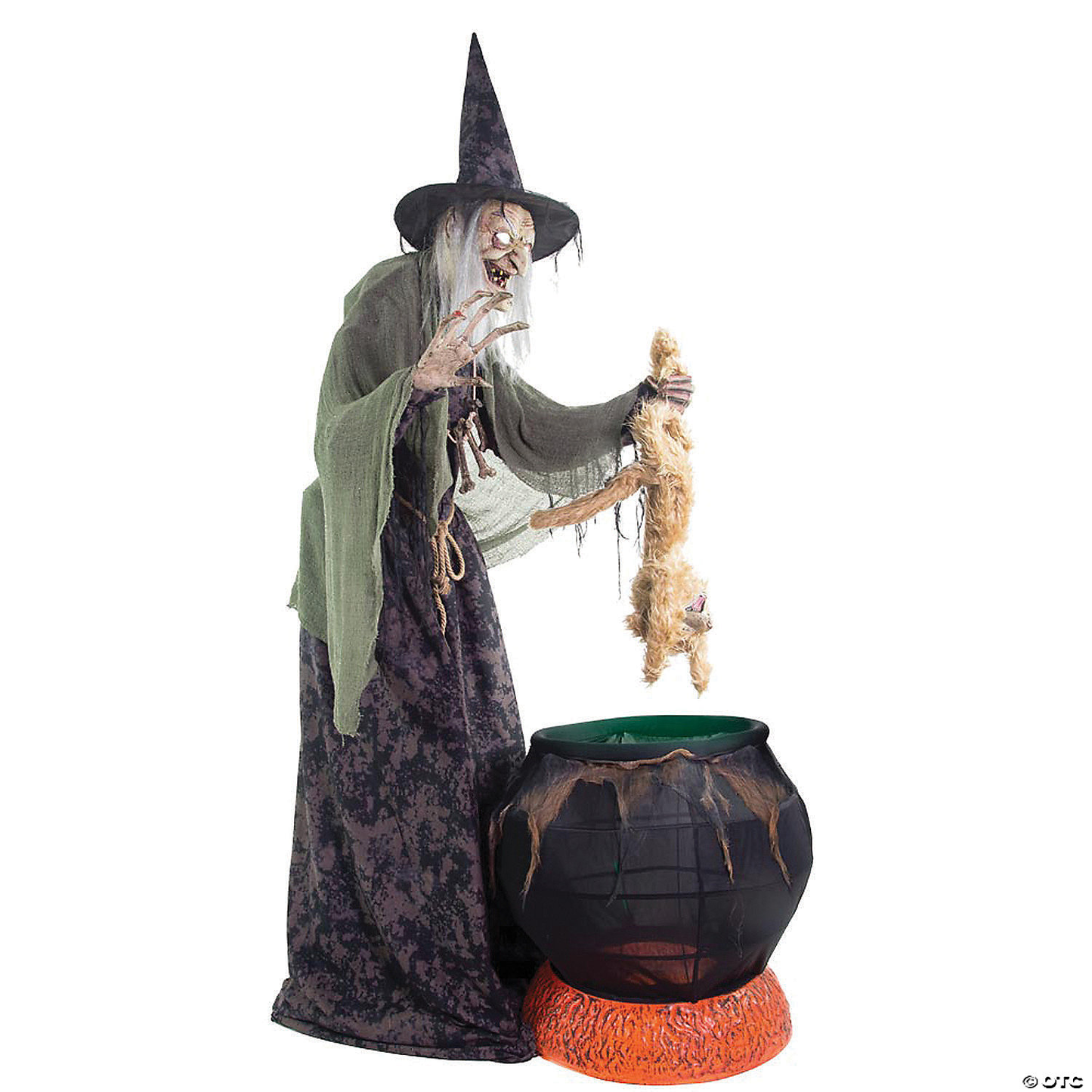 2024 NEW 7' Cauldron Cat-Tastrophe Animated Prop Decoration