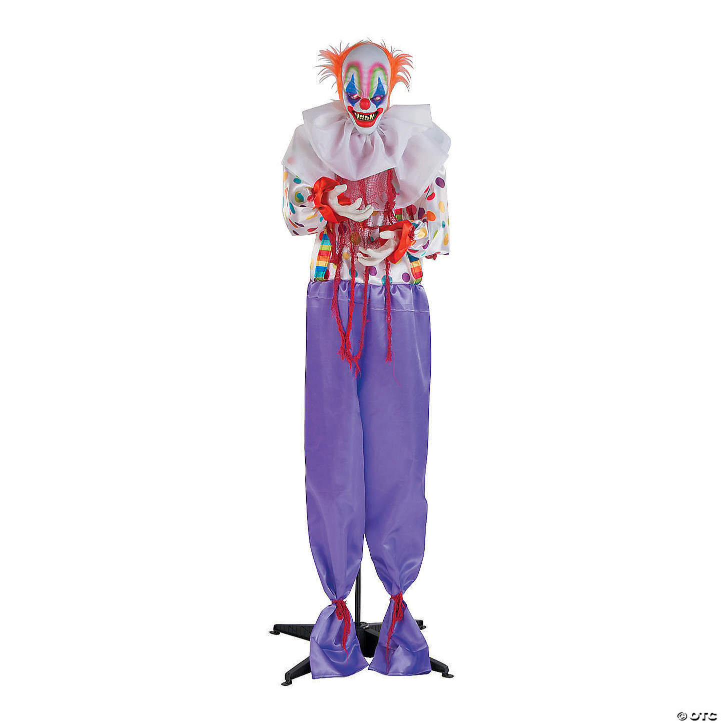 2024 NEW 65" Standing Animated Clown Halloween Decoration