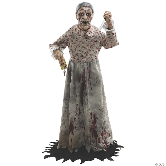 NEW Scary Granny Halloween Decoration