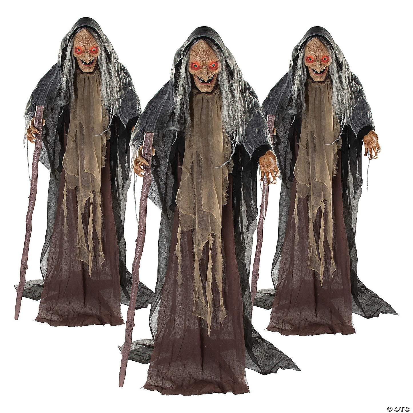 2024 NEW 5' Bulk Animated Standing Witches Set - 3 Pc.